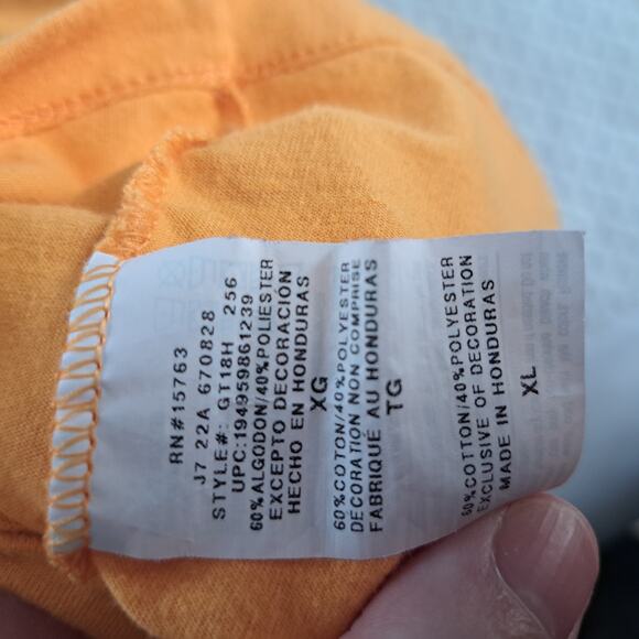 Champion Classic Tee Chromatic Script Capri Orange Women's XL - Picture 5 of 6